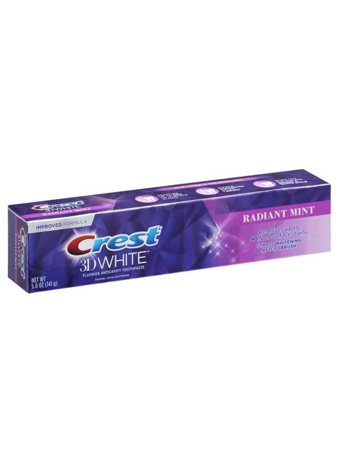 3D White Radiant Mint Teeth Whitening Toothpaste 5 Oz