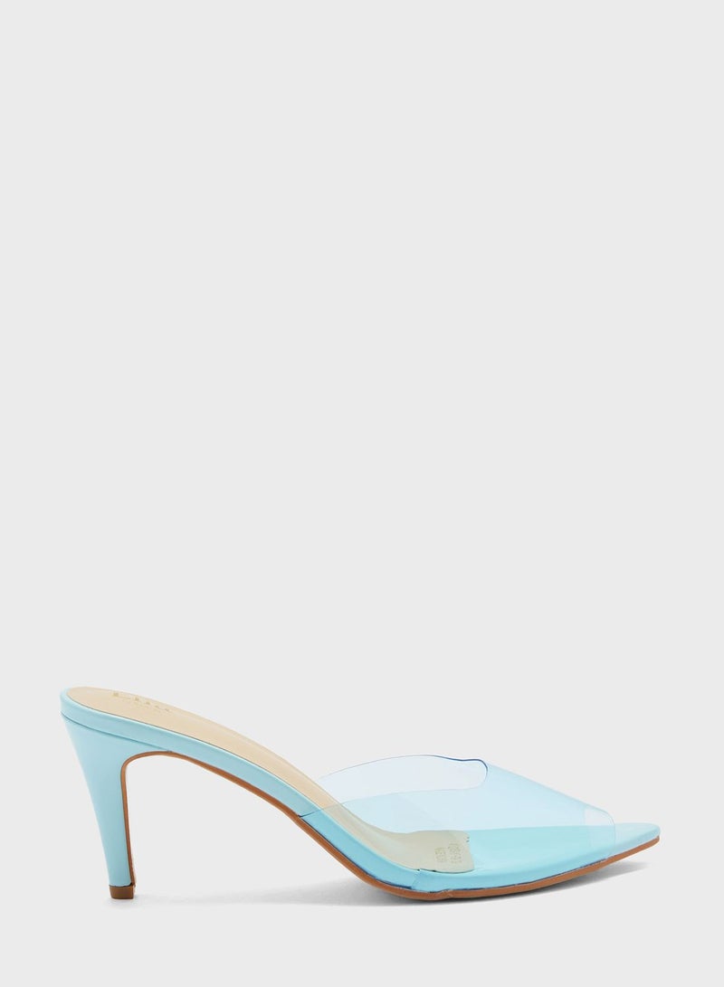 Clear Sandal With Pointed Toe