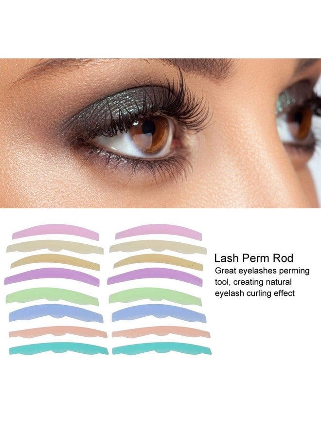 Eyelash Perming Curler Women Lash Lift Rods Silicone Eyelash Perm Pad Root Lifting Pad For Perming Lifting Rod Eyelash Perming Pad Silicone Eyelashes Curler Rods Lashes Lift Shield Tool