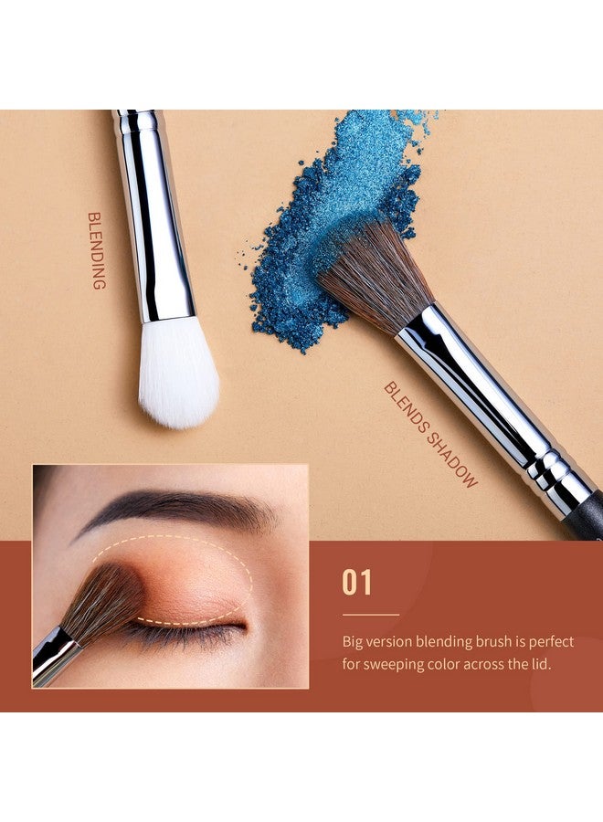 Eyeshadow Brush Set Professional Eye Blending Brushes For Lid Small Fluffy Soft Eye Brushes 10Pcs T331