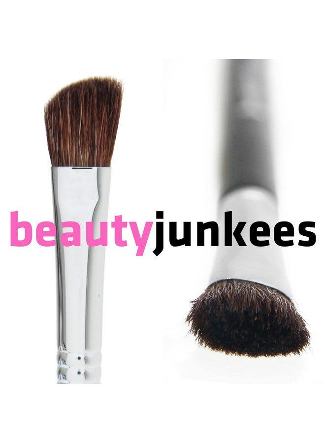 Angled Eyeshadow Brush Eyeshadow Blending Brushbeauty Junkees Pro Angled Shading Eye Shadow Brush For Brow Bone Highlighter Concealer Crease Inner Eyes Corner Nose Contour Makeup