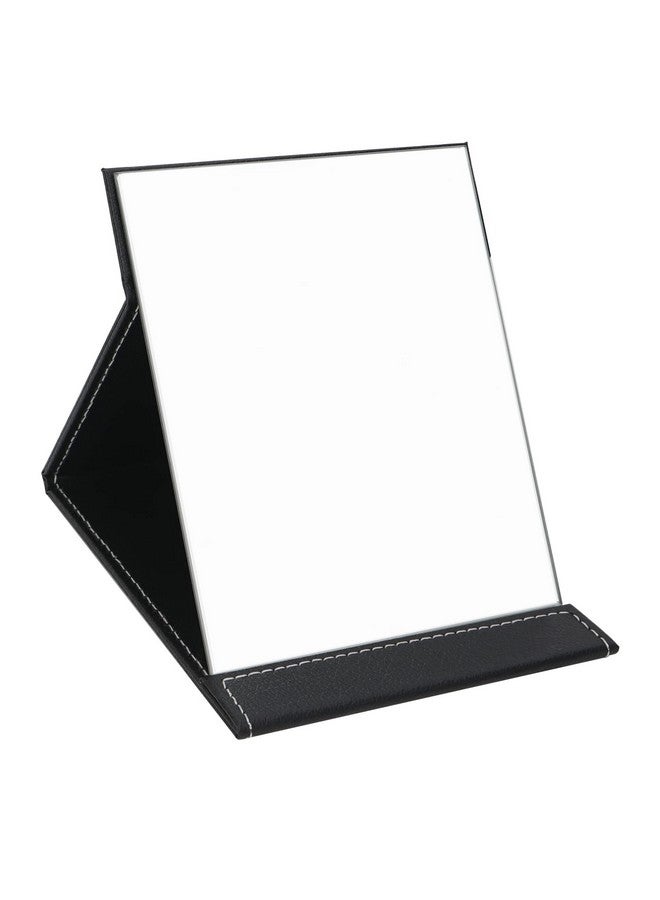 Folding Travel Mirror Pu Portable Adjustable Rectangular Ultrathin Mirror For Travel Campinghome (4.3W×2.9L)