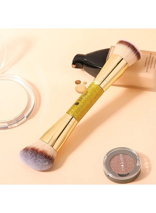 Foundation Brush Contour Makeup Brushes Double Ended Makeup Brush For Blending Liquid Powder Concealer Cream Cosmetics Blush Buffe