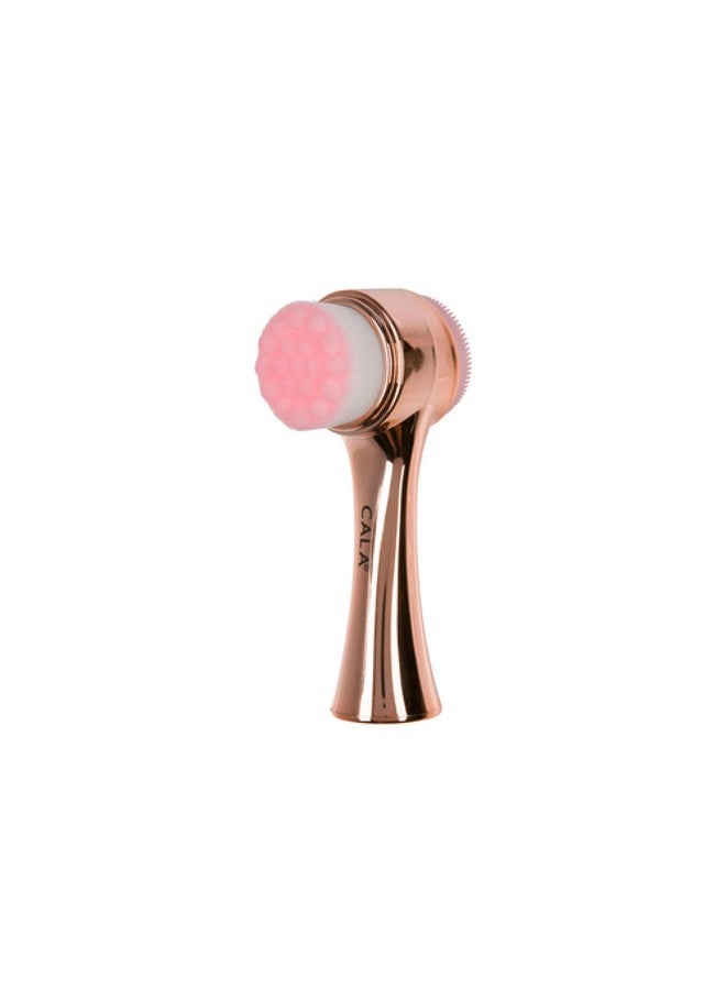 Dualaction Rose Gold Facial Cleansing Brush