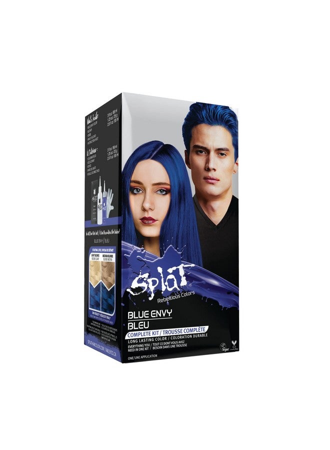 Vegan And Crueltyfree Semipermanent Hair Color Dye Original Complete Kit (7.25 Fl Oz Blue Envy)