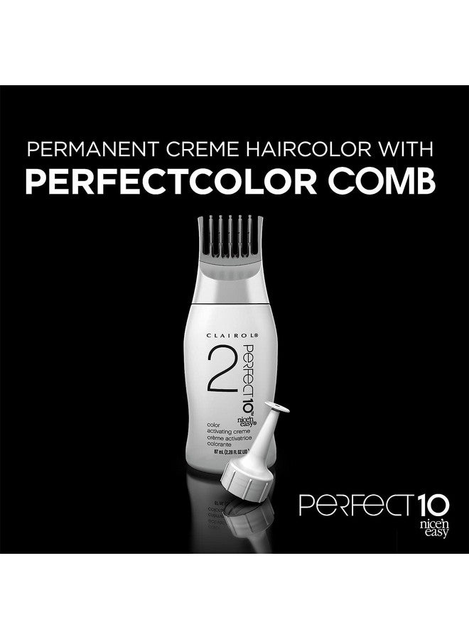 Nice'N Easy Perfect 10 Permanent Hair Dye 4 Dark Brown Hair Color Pack Of 1