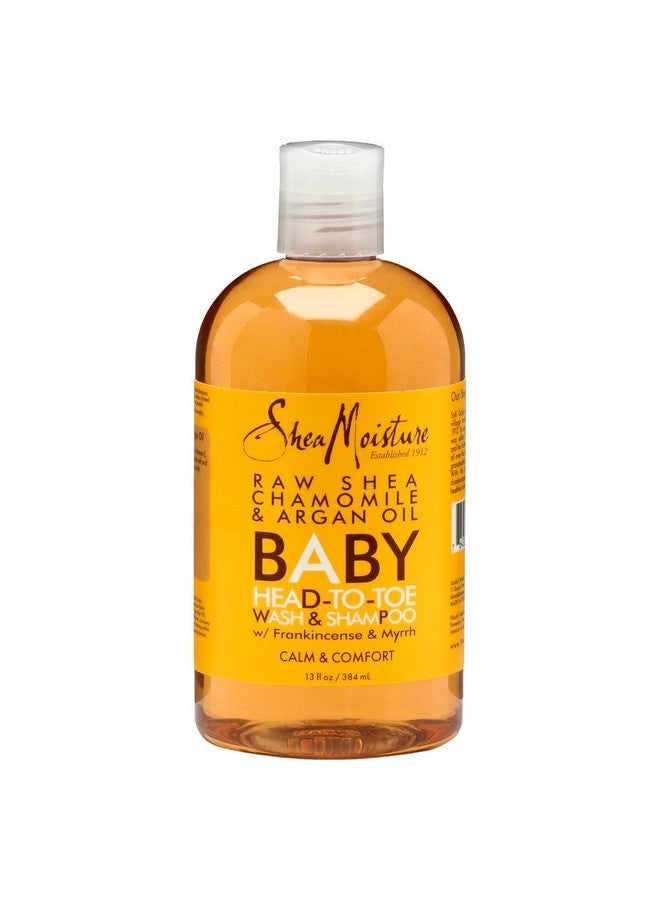 Shea Moisture Organic Raw Shea Chamomile & Argan Oil Baby Headtotoe Wash & Shampoo 12 Oz ( Multipack)