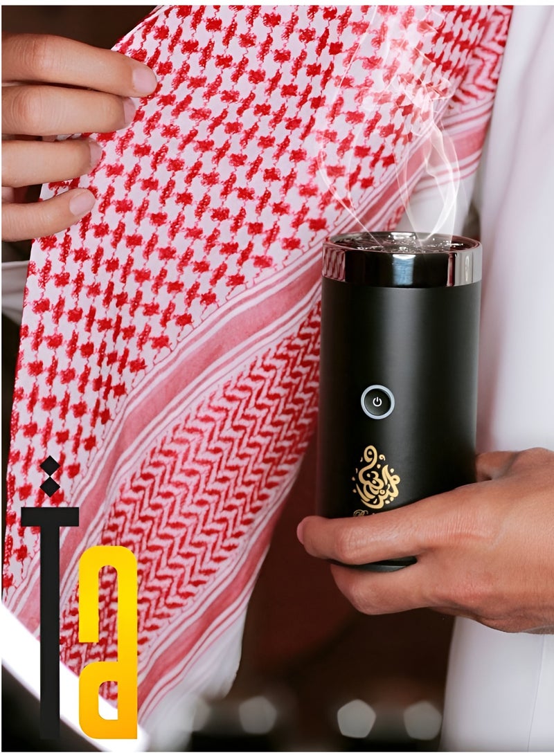 Quran Speaker with Car Bakhoor USB Type-C Power Rechargeable Incense Burner 16.4x9.6x9.4 cm