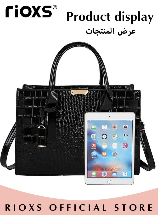 3 PCS Satchel Purses and Handbags for Women Shoulder Tote Bags Wallets