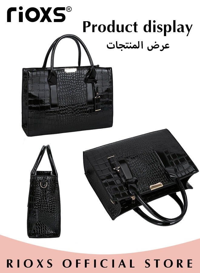 3 PCS Satchel Purses and Handbags for Women Shoulder Tote Bags Wallets