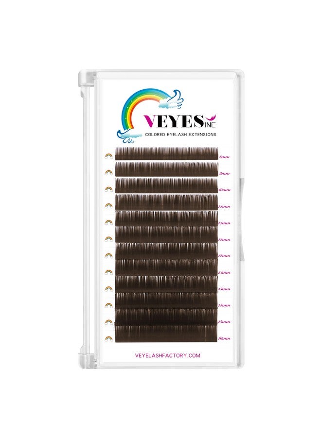 Colored Lash Extensions 03 05 07 Cd Curl 816Mm Mixed Length Tray Premium Individual Silk Eyelashes Professional Supplies For Lash Techs (Dark Brown 0.05 D 816Mm)