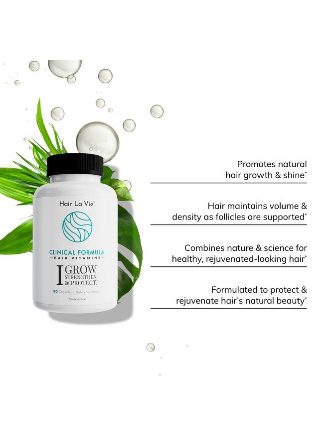 Clinical Formula Hair Growth Vitamins For Women And Men With Biotin 5000Mcg Collagen And Saw Palmetto Healthy Hair Growth Supplement Within Normal Ranges 90 Count (Pack Of 1)