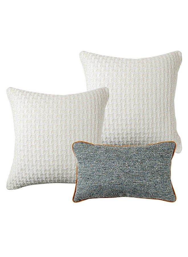 Cushion Set (With Filler) Anthony Bundle Pillow Knot Home Cover Case with Fillers for Modern Sofa Contemporary Living Room Bedroom and Office Soft Filling Washable