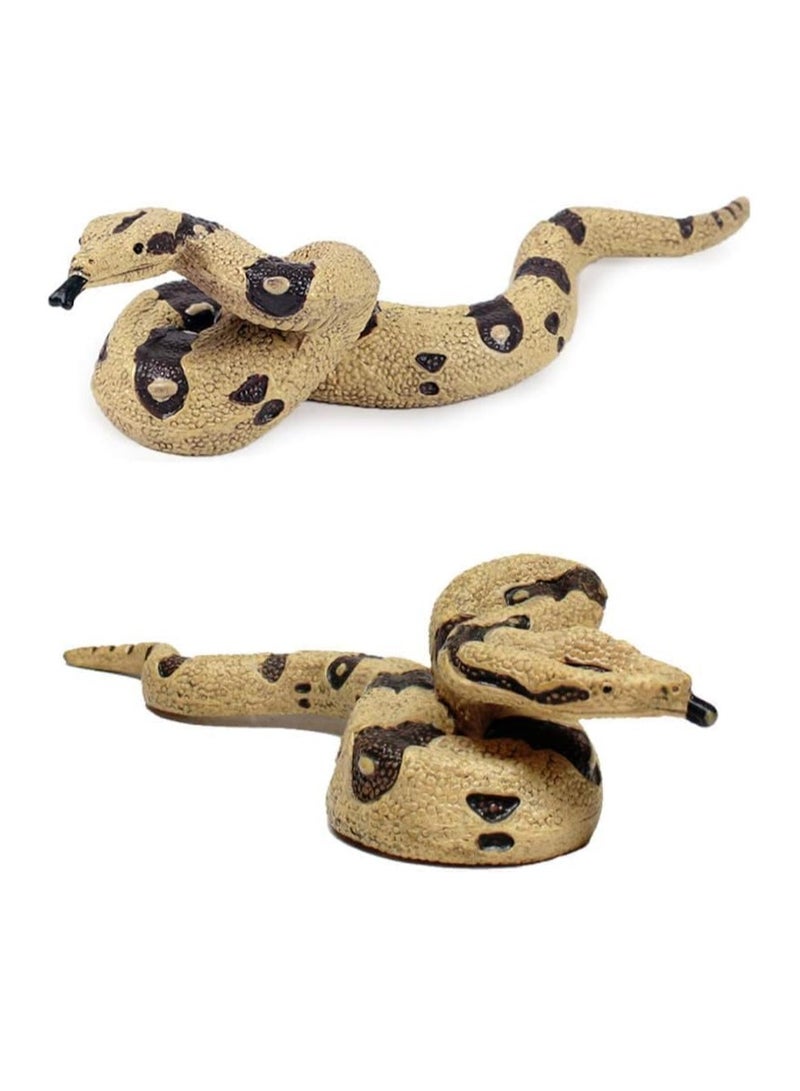 Realistic Wild Life, 4Pcs Action Model Lifelike Snake Toy Figurines Prank Props Stress Relif Toys Educational Toys Birthday Gift for Kids