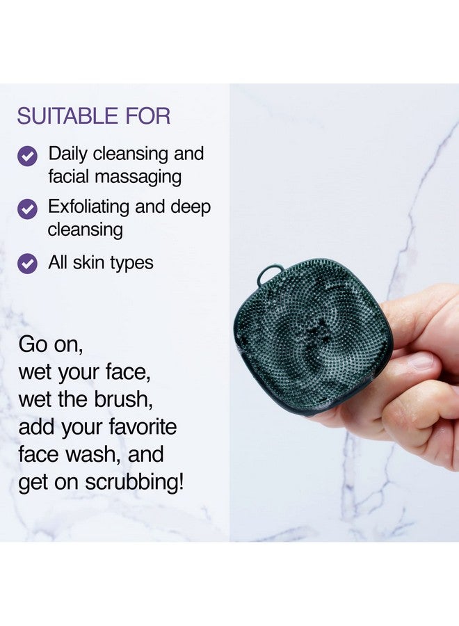 The Man Silicone Face Scrubber For Mengentle Exfoliator Face Massagerflex Face Brush For Menremoves Dead & Dry Skinface Care Grooming Routineface Scrubber & Bathroom Accessory (1 Pack)