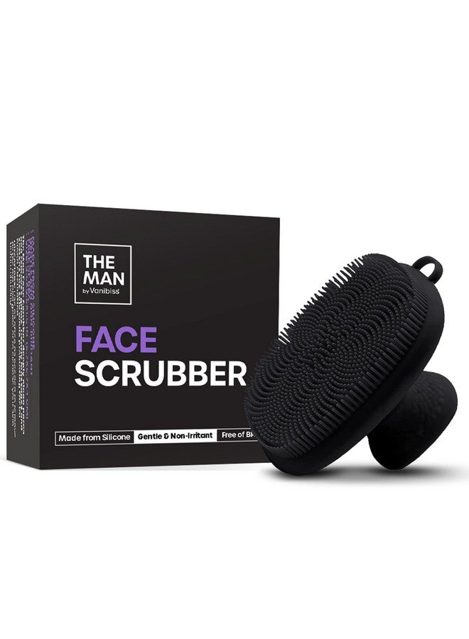 The Man Silicone Face Scrubber For Mengentle Exfoliator Face Massagerflex Face Brush For Menremoves Dead & Dry Skinface Care Grooming Routineface Scrubber & Bathroom Accessory (1 Pack)