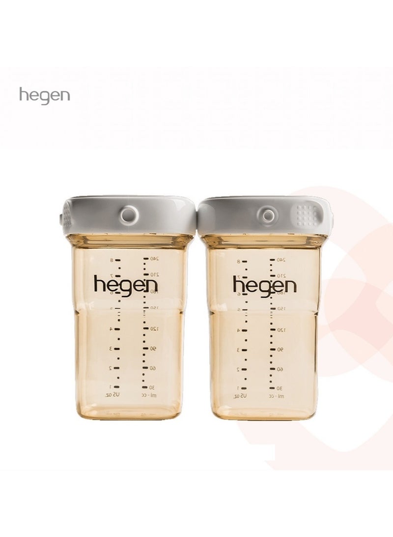 Hegen PCTO 240ml Breast Milk Baby Storage Storage Containers PPSU (2 pack)