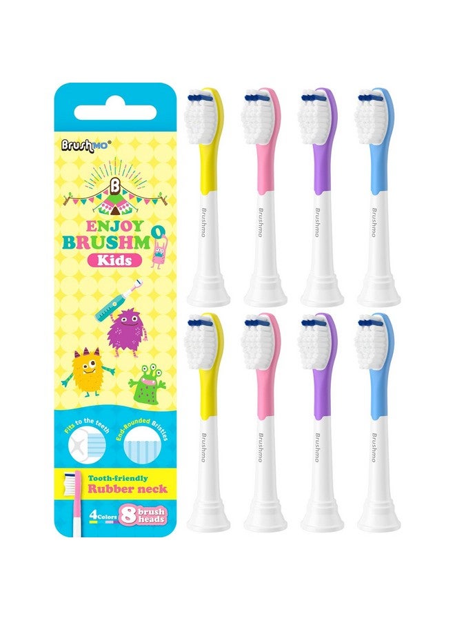 Replacement Toothbrush Heads Compatible With Philips Sonicare For Kids 6+ Hx6042 Hx6032 8 Pack