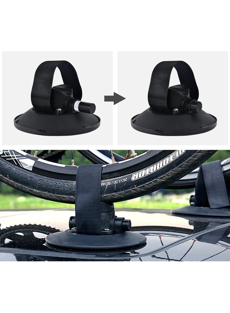 Suction Cup Bike Rack for Car Roof Top for One Bike - Quick Release Aluminium Bike Carrier