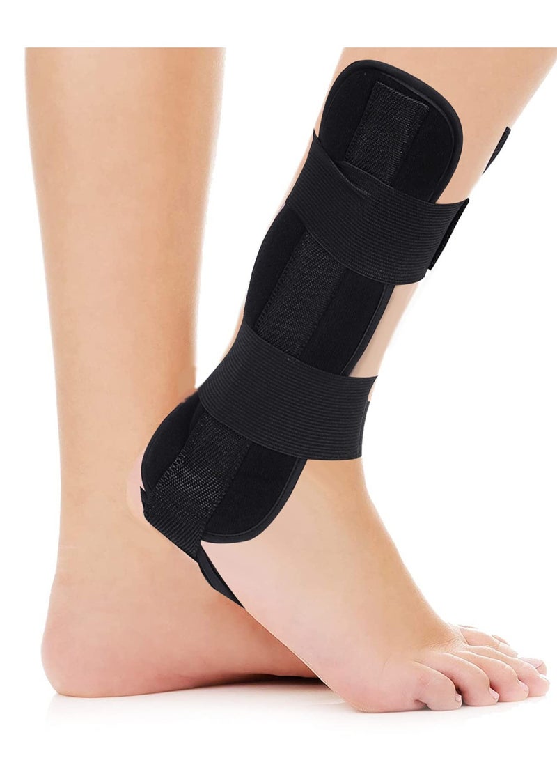 Adjustable Ankle Support Stabilizer, Fixed Ankle Fracture Splint Ankle Support Brace Care Accessories Protection Corrective Splint for Sprain and Arthritis Recovery