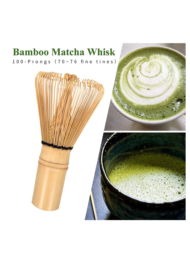 Japanese Tea Set, Traditional Matcha Tool Set, Matcha Ceremony Accessories, Matcha Blender, Blender, Tea Spoon (3 Piece Set, White)