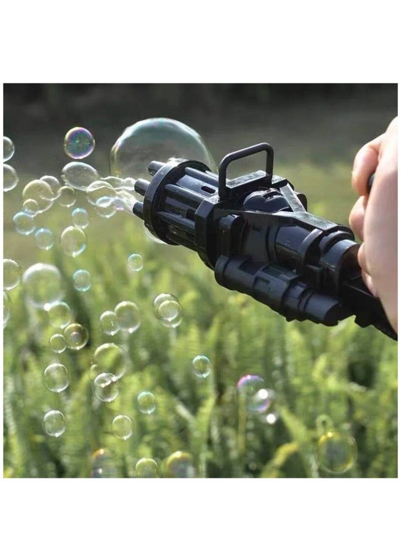 Bubble Machine Cool Toys Gift Hole Huge Amount Automatic Bubble Maker Kids Bubble Machine Outdoor Toys for Boys Girls Age 3+ Bath Toys for Indoor Outdoor Black