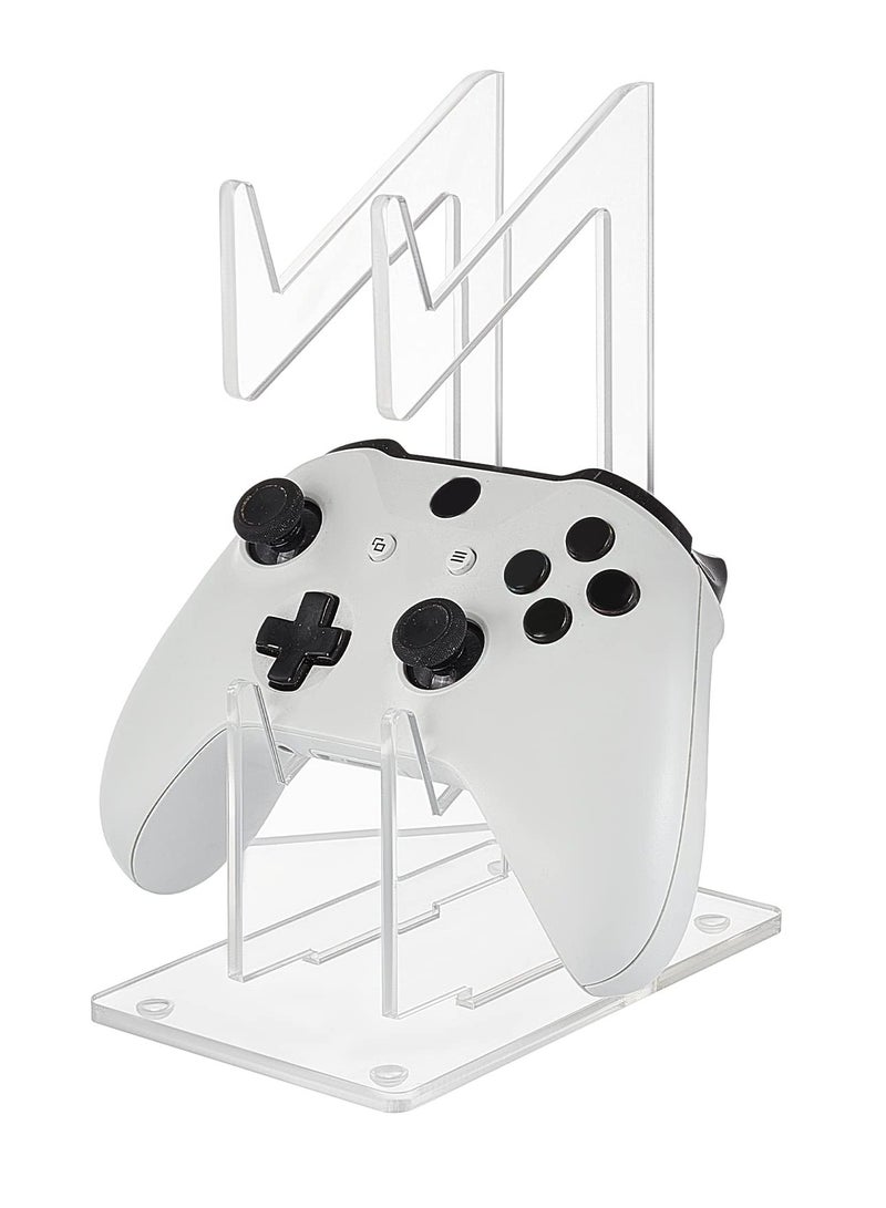 Double-Layered Transparent Acrylic Universal Controller Stand, Detachable Gamepad Dual Controller Holder, Perfect Display and Organization