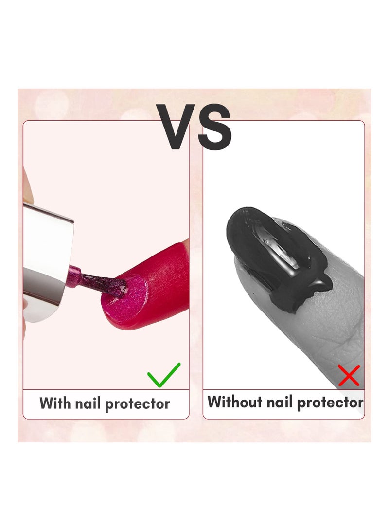 Nail Protector U-shape Spill-proof Anti-overflow Nail Polish Paint Varnish Peel Off Tape Finger Cover Anti-leakage DIY Manicure Protection Tools, Spill Proof Manicure Tool