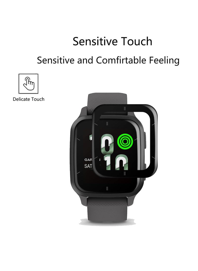 Screen Protector for Garmin Venu Sq 2 GPS Smartwatch, 4 Pack Invisible Ultra HD Clear Film Anti Scratch Skin Guard - Smooth/Self-Healing/Bubble, Compatible with Garmin Venu Sq 2 Watch