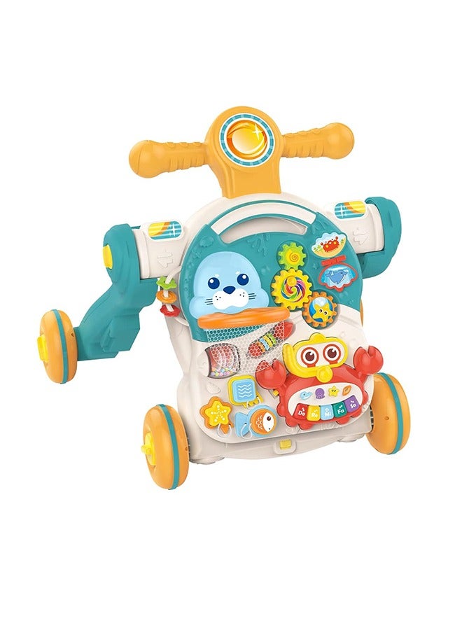 4-In-1 Sit-to-Stand Multi-Functional Baby Walker