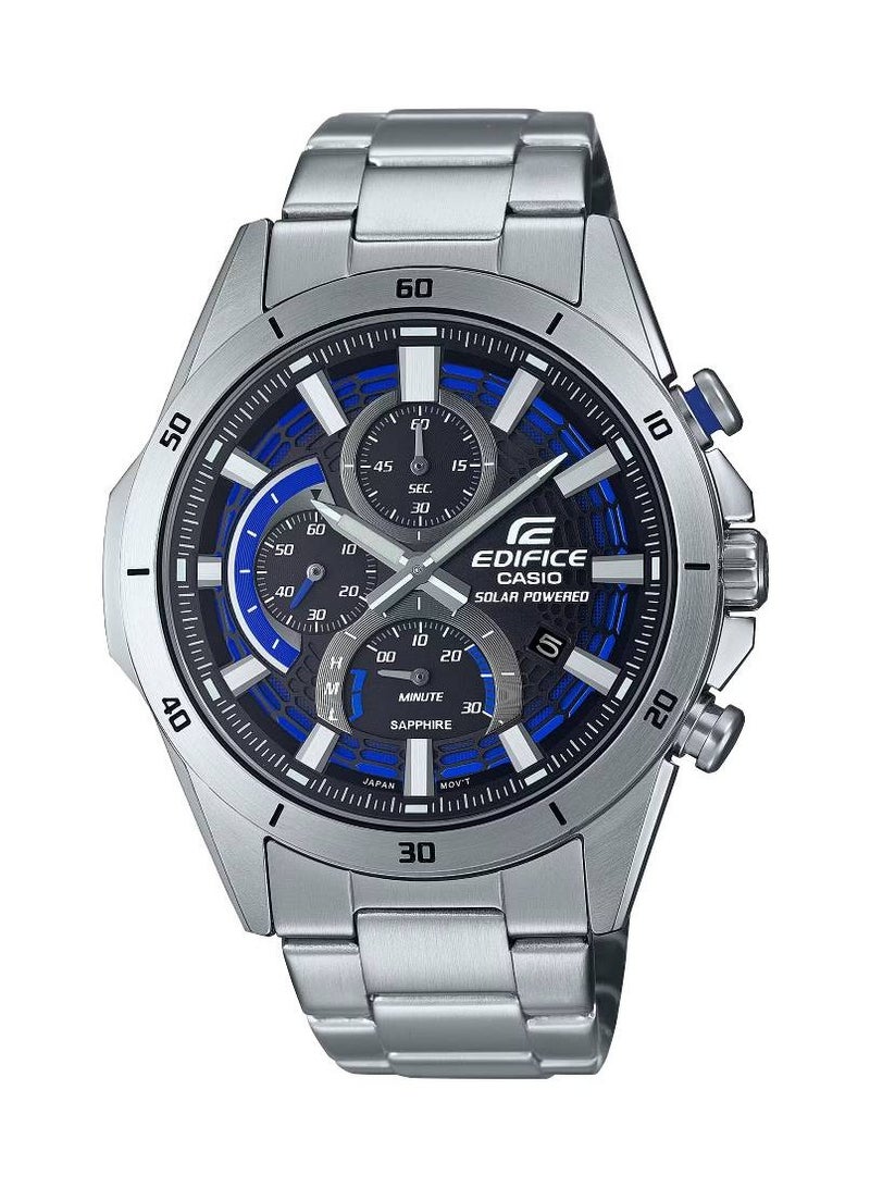 Men's Chronograph Round Shape Stainless Steel Wrist Watch EFS-S610D-1AVUDF - 45.2 Mm