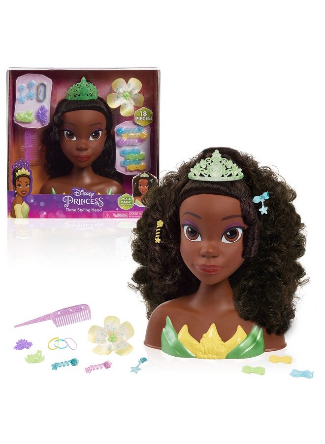 Tiana Styling Head And Accessories 18Pieces Pretend Play Kids Toys For Ages 3 Up By Just Play