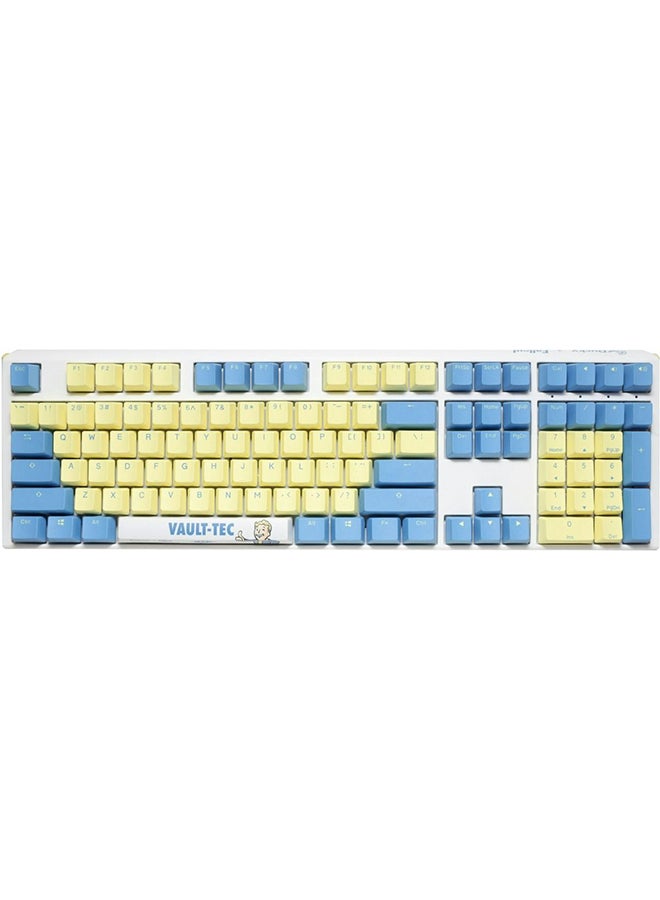 Ducky Fall Out, RGB, Full-size 100%, Cherry Blue Key Gaming Keyboard