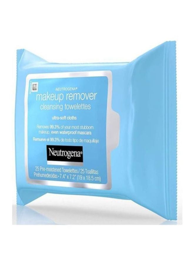 Pack Of 5 Ultra-Soft Makeup Remover Wipes, 25x5 Count White 7.4 x 7.2inch