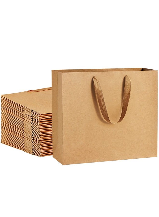 Paper Bags 12.5X4.5X11 25Pcs Gift Bags Heavy Duty Kraft Brown Paper Bags With Handles Large Party Gift Bags Shopping Bags Retail Merchandise Bags Wedding Party Favor Bags Paper Sacks