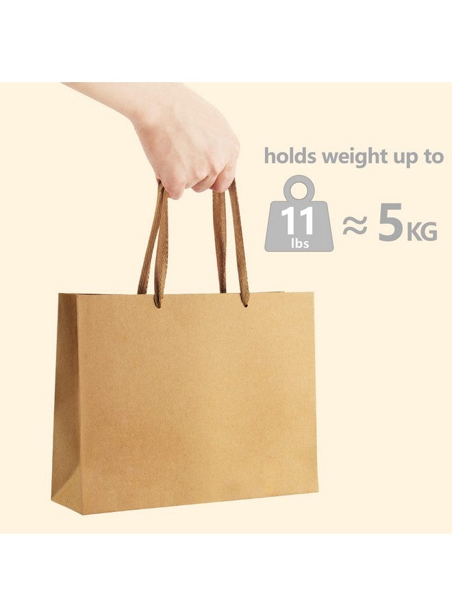 Paper Bags 12.5X4.5X11 25Pcs Gift Bags Heavy Duty Kraft Brown Paper Bags With Handles Large Party Gift Bags Shopping Bags Retail Merchandise Bags Wedding Party Favor Bags Paper Sacks