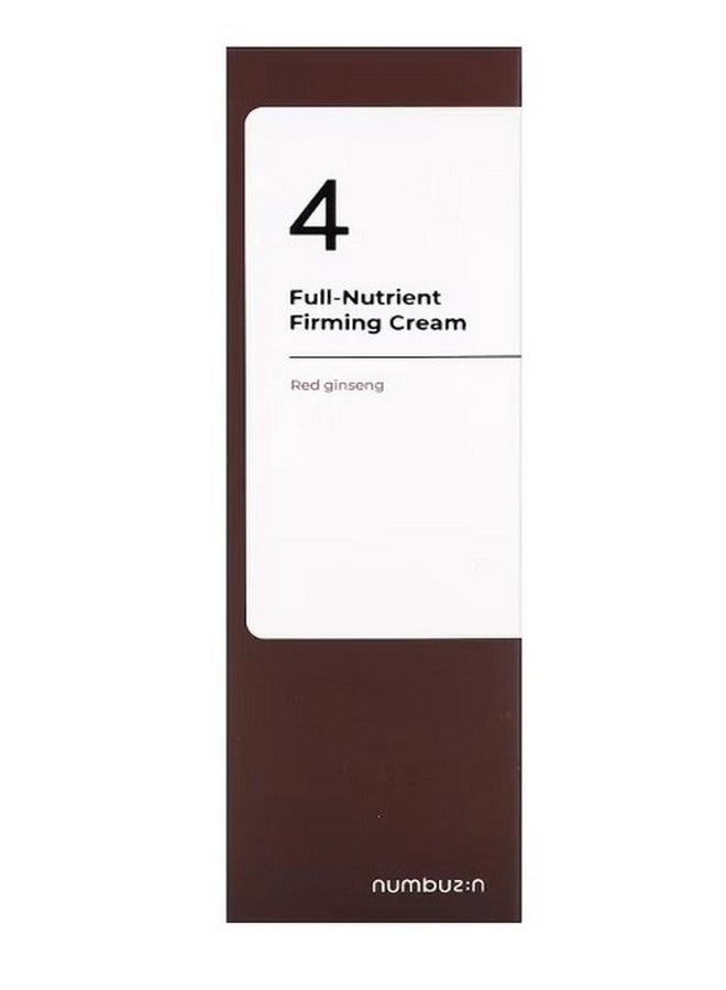 No.4 Full Nutrient Firming Cream Red Ginseng 2.02 fl oz 60 ml