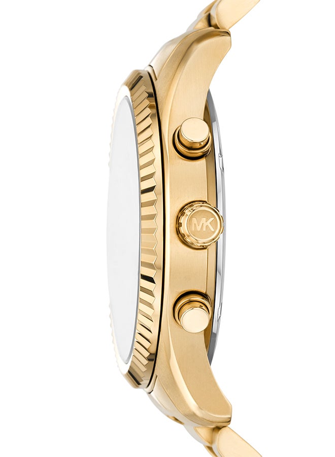Men's Analog Round Shape Stainless Steel Wrist Watch MK9153 - 44 Mm