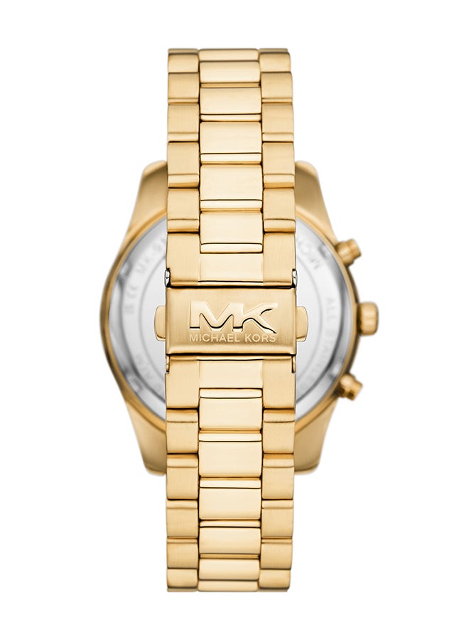 Men's Analog Round Shape Stainless Steel Wrist Watch MK9153 - 44 Mm