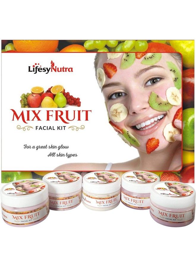Mix Fruit Facial Kit Professional Beauty Parlour Facial Kit For Women & Men All Type Skin Solution Made In India 250G + 125G Extra