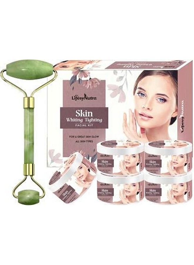 Lifesy Nutra Skin Whiting Tighting Facial Kit [250G] + Roller Facial Face Therapy Massager Manual
