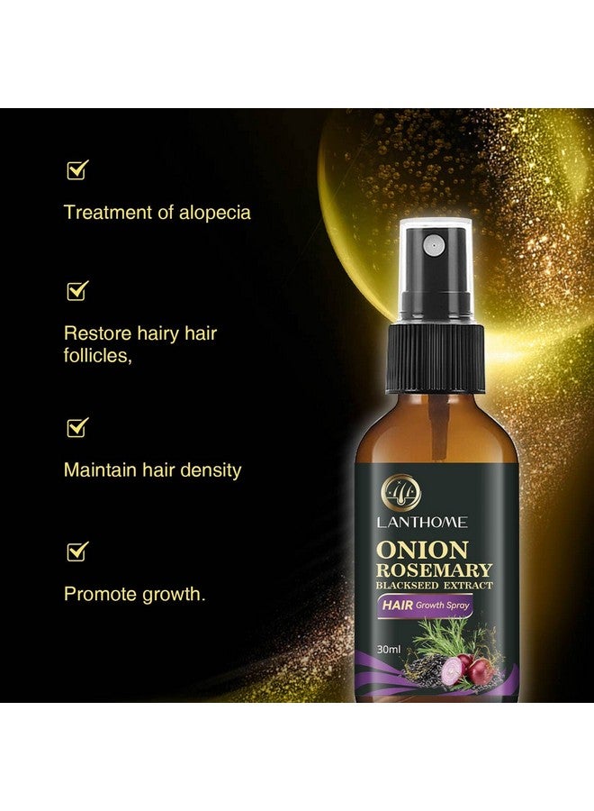 Hair Growth Spray Onion Oil For Hair Growth Organic Hair Growth Serum Enriched With Rosemary Black Seed Oil Control Hair Loss Promotes Hair Growth