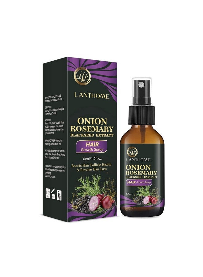 Hair Growth Spray Onion Oil For Hair Growth Organic Hair Growth Serum Enriched With Rosemary Black Seed Oil Control Hair Loss Promotes Hair Growth