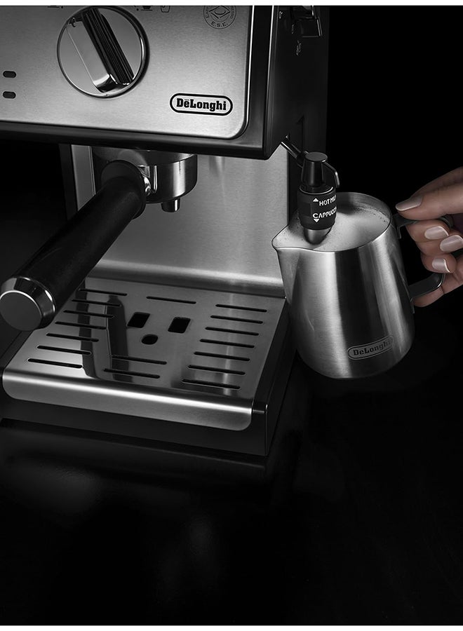 Traditional Barista Pump Espresso Machine, Coffee And Cappuccino Maker 2 L 1100 W ECP35.31 Black