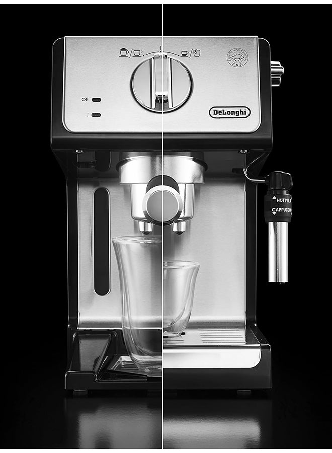 Traditional Barista Pump Espresso Machine, Coffee And Cappuccino Maker 2 L 1100 W ECP35.31 Black