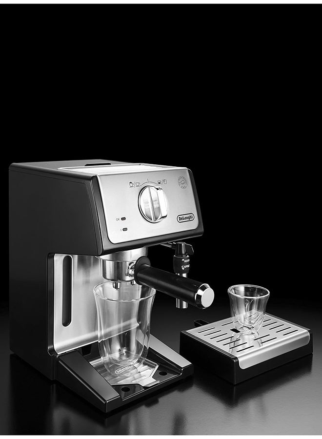 Traditional Barista Pump Espresso Machine, Coffee And Cappuccino Maker 2 L 1100 W ECP35.31 Black
