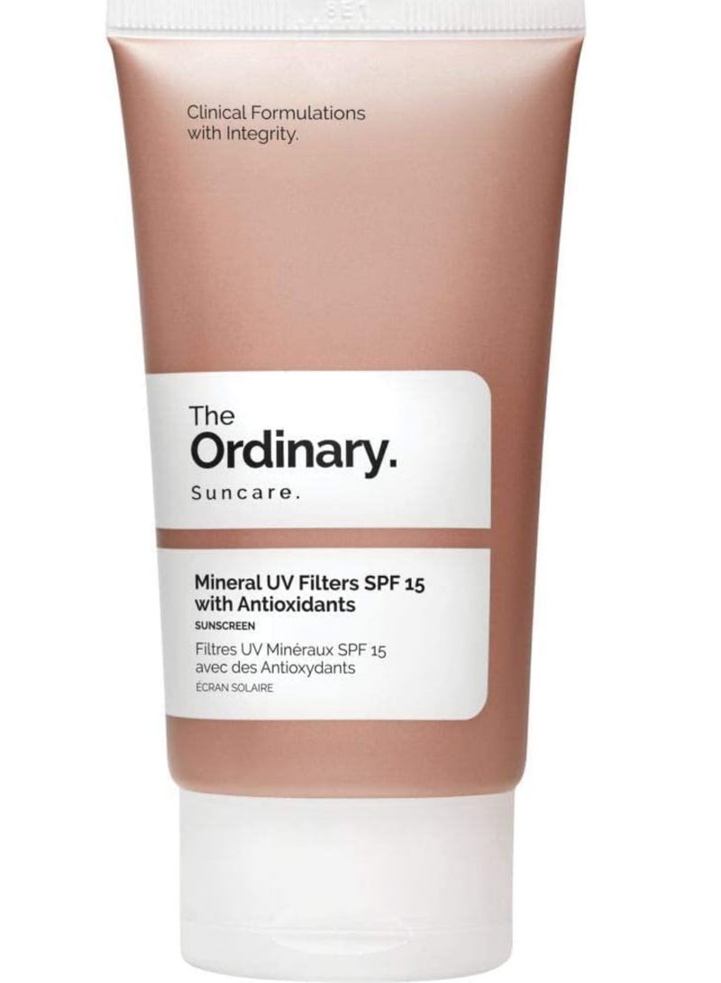 Ordinary Mineral UV Filters SPF 15 with Antioxidants 50ml - with formulas that provide sun protection along with antioxidants, hydration and anti-irritation support