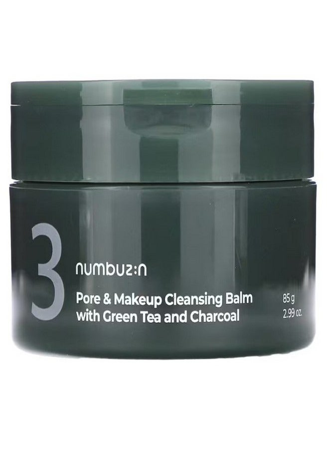 No.3 Pore & Makeup Cleansing Balm With Green Tea and Charcoal 2.99 oz 85 g