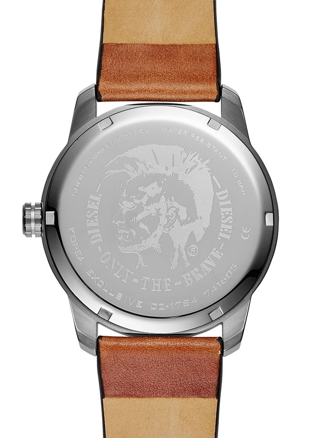 Men's Analog Round Shape Leather Wrist Watch DZ1784 - 45 Mm