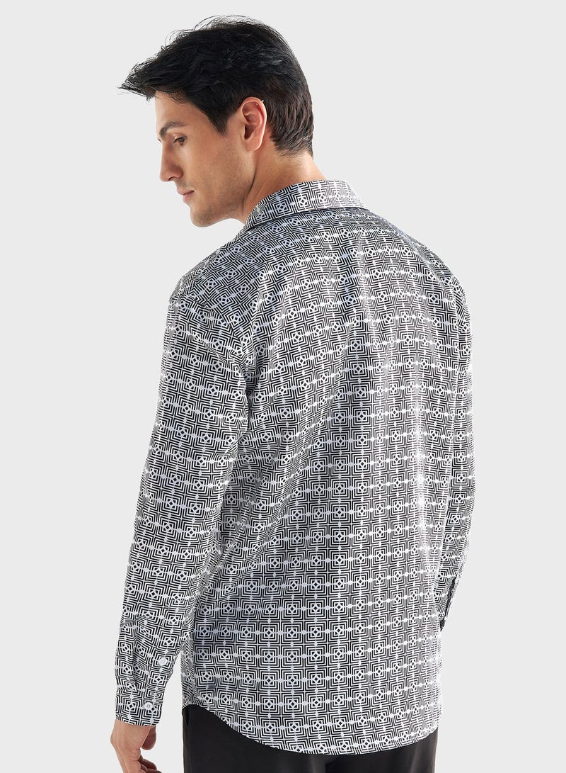 Printed  Regular Fit Shirt